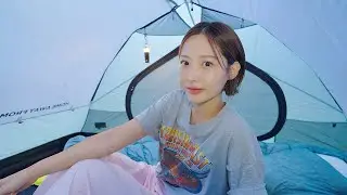 솔로캠핑 하다가 입맛 뚝 떨어진 날..｜라디트 옴브레 윙타프｜키비툴리｜도모횡성