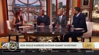 How would Warriors matchup against '04 Pistons? | ESPN The Jump (12.08.2016)