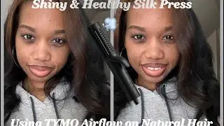 Shiny and healthy Silk Press Using TYMO Airflow on Natural Hair