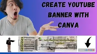 How to Create a YouTube Banner with Canva (FREE!) for Beginners | Canva Banner Tutorial #canva