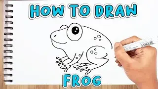How To Draw A Frog Easy Step By Step | BOXLINE DRAWING