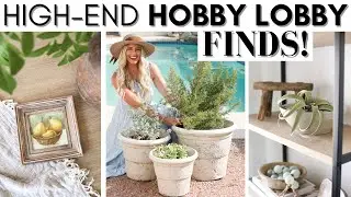 HOBBY LOBBY SHOP WITH ME AND HAUL || HOME DECORATING TIPS || DECOR IDEAS || DESIGNER DUPES