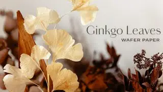 Wafer Paper Ginkgo Leaves | Mix natural yellow color | Cake Decorating