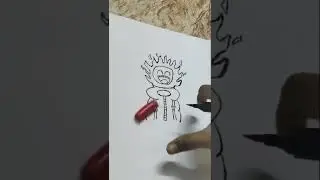 Trying To Draw Marcos Art Logo In My Style #Shorts 🤩💯