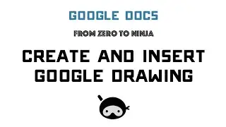 Google Docs: Create and Insert Google Drawing (2015)