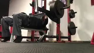 Tim Whitney 455x3 Half Rack Press (bench press)