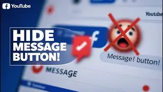 How to hide message button on facebook page || Hello Netizens