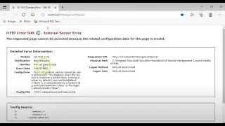 Resolved: Fixing an IIS Error