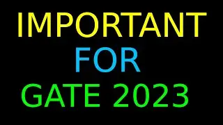 Please It's a Request  | DO  NOT  MISS  THIS  |  VERY  IMPORTANT  FOR  GATE  2023  EXAM