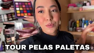 PARTE2- DECLUTTER/TOUR pelas PALETAS de MAQUIAGEM
