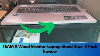 🖥️🚀 TEAMIX Wood Monitor Laptop Stand Riser 2 Pack Review | Elevate Your Workstation