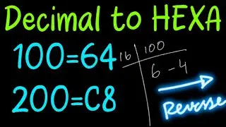 EASIEST Decimal to Hexadecimal conversion with steps