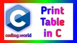 Print Table in C #table #coding #c @coding.w0rld