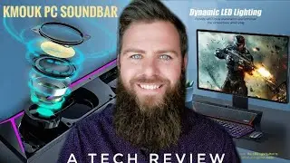 KMOUK PC Soundbar with Microphone 