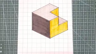 CORNER EDGE 3D DIAGRAM || DRAWING IDEA AT @CRAFTER PEDIA