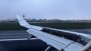 KLM Cityhopper Gloomy Evening Landing at Amsterdam Airport Schiphol! [4K 60fps]