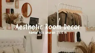 AESTHETIC ROOM MAKEOVER - MAKEOVER KAMAR KOST SEMPIT 3x4 METER