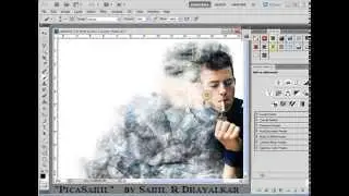 How to create smoke dispersion effect in Photoshop