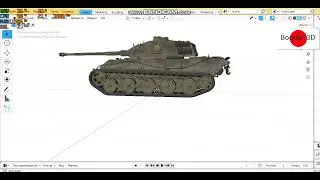 Немецкий танк (King Tiger 211 Captured) 3D Модель