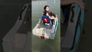 RUSH WAVE  BOAT，Two-seater, flexible operation#rushwave  #Surfing #kartboat #rushwaveboat
