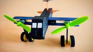 Make an Amazing Mini Airplane with Ice cream stick