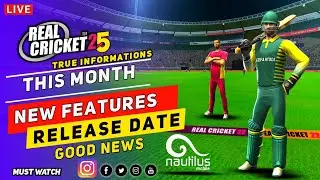 Good News Real Cricket 25 New Update In This Month Fixed | New Jersey, New Tournament, Rc25 Update