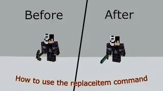 How to use the replaceitem command in minecraft
