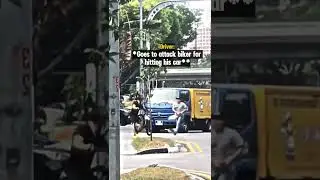 Road Raging Trucker Gets Humbled by Biker