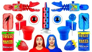 Desafío de Comida Roja vs Comida Azul #2 por Multi DO Challenge