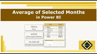 Average of selected Months Dynamically | Interview | Advanced DAX | Power BI