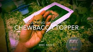 Chewbacca Fondant Topper- Cake Tutorial- MMC BAKES