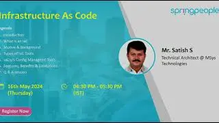 Infrastructure as Code (IaC) | SpringPeople | Expert Webinar
