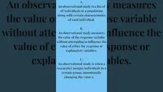Observational study and Design of experiment?  | Statistics | The Statisticians