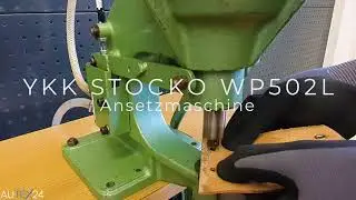 YKK Stocko WP502L Ansetzmaschine Ansetzpresse mit pneumatischem Antrieb