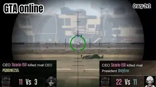 Crazy 1v2 at the airport in gta online😱😱😱
