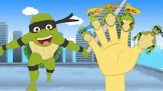 Семья пальчиков ЧЕРЕПАШКИ KAPATE | Kung Fu Turtles Finger Family in Russian