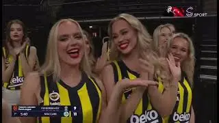 Fenerbahçe Beko - Maccabi Tel Aviv maçında Fenerbahçe Beko dansçıları takımı  #shorts #shortsvideo