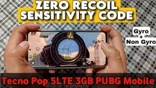 Tecno Pop 5LTE 3 GB Ki PUBG Mobile Sensitivity 🔥 Tecno Pop 5LTE PUBG Mobile Sensitivity setting