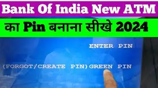 boi atm pin generate 2024 | boi atm card activate kaise kare