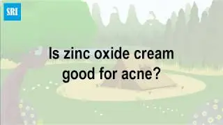 Is zinc oxide cream good for acne