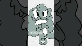 Cloud dog (my fictional animal lol)☁️🤍 