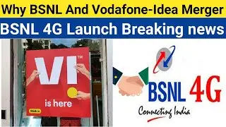 BSNL 4G Launch With Vodafone-Idea | But Why BSNL Merge with VI Not Other Company