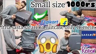 Safari small Cabin Suitcase (55cm) 4 wheels - magnum zeno 55 - Dark Grey Buy From Flipkart only 1k 😱