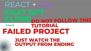 Create Chat GPT Clone in React Js - Frontend in 3 Hours Part 01