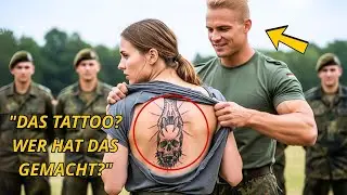 Sie lachten über sie – bis der Kommandeur ihr Rücken Tattoo sah und erstarrte