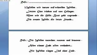 RamunasGe- Die Wellen singen text