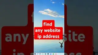 How to find any website ip address 2021