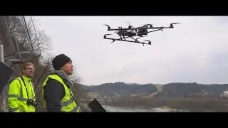 UAV- / Drone-based civil engineering – surveying of a slope and rock stabilization