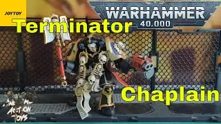 JoyToy Warhammer 40k Ultramarines Terminator Chaplain brother Vanius 1:18 scale action figure.