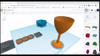 Tinkercad Dersleri - 34. Ders -  Bardak - Tabak Tasarımı